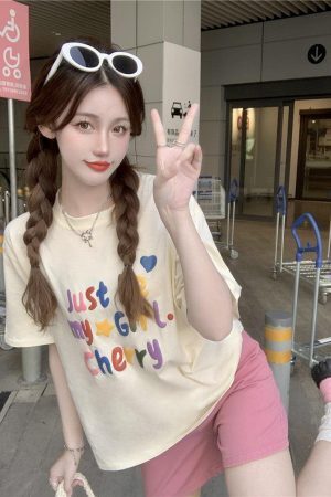 Just Be My Girl Cherry Tee