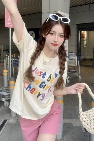 Just Be My Girl Cherry Tee