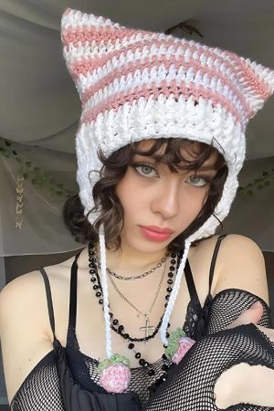 Kawaii Cat Ear Knitted Beanie