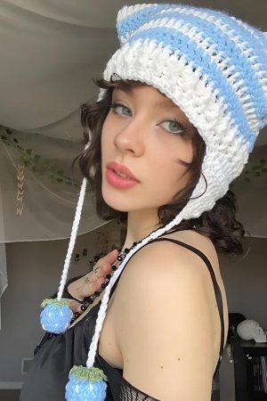 Kawaii Cat Ear Knitted Beanie