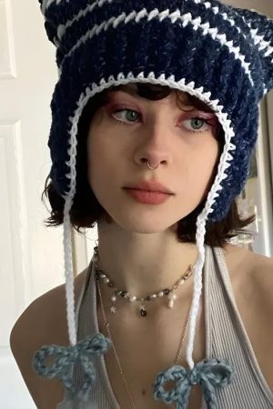 Kawaii Cat Ear Knitted Beanie