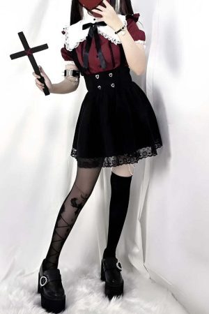 Kawaii Goth Collar Shirt