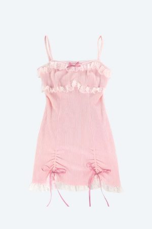 Kawaii Mini Dress & Crop Cardigan Two Piece Set