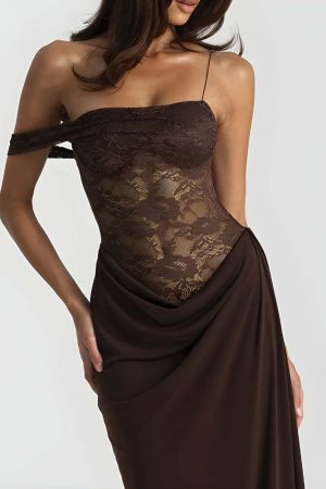 Lace Bodice Maxi Dress