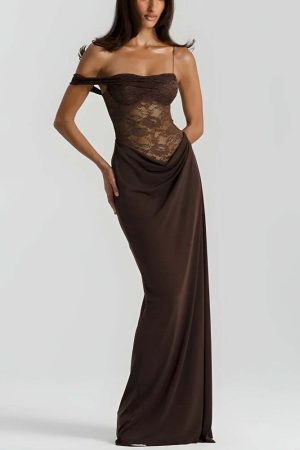 Lace Bodice Maxi Dress