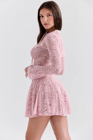 Lace Bolero Mini Dress