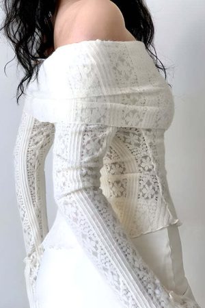 Lace Off Shoulder Top