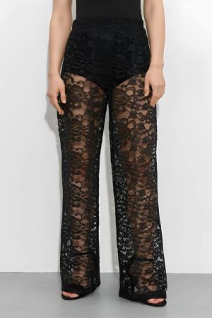 Lace Sheer Pants