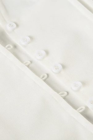 Lace Trim Button Up Shirt