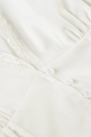 Lace Trim Button Up Shirt