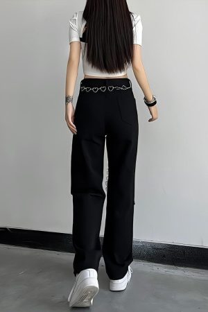 Lace Up Knee Washed Jeans