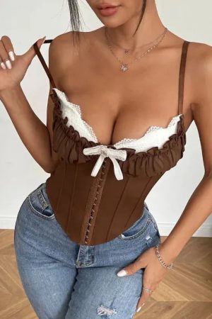 Layered Bust Corset Top
