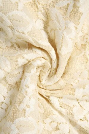 Lemon Lace Backless Mini Dress