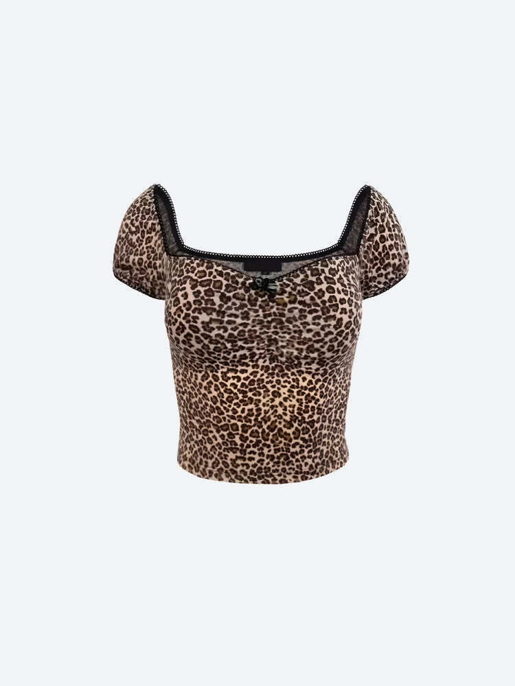 Leopard Bodycon Crop Top Leopard Bodycon Crop Top