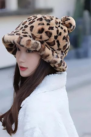 Leopard Ear Plush Hat