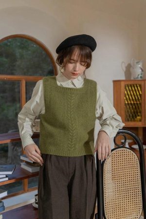 Light Academia Classic Sweater Vest