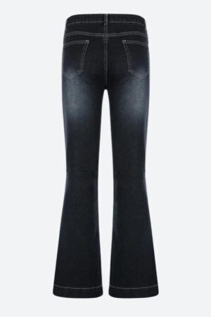 Low Rise Flare Denim Jeans