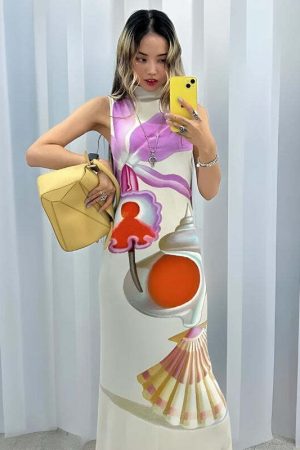 Maruja Mallo Split Maxi Dress