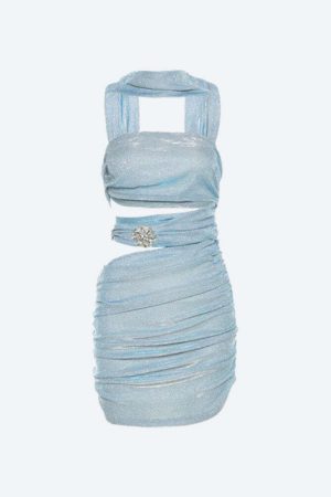 Mermaidcore Glitter Mini Dress