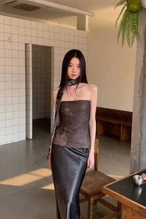 Mesh Layered Tube Top