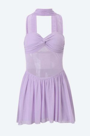 Mesh Strapless Mini Dress