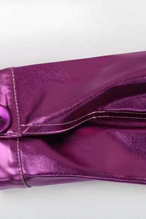 Metallic Fuchsia Faux Leather Jacket