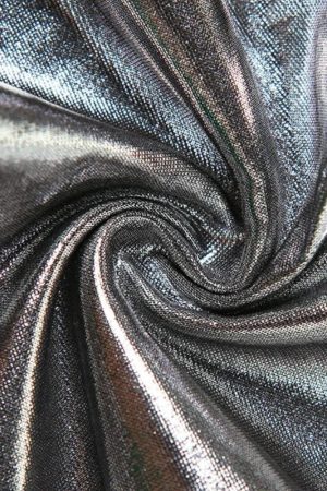 Metallic Halter Neck Top