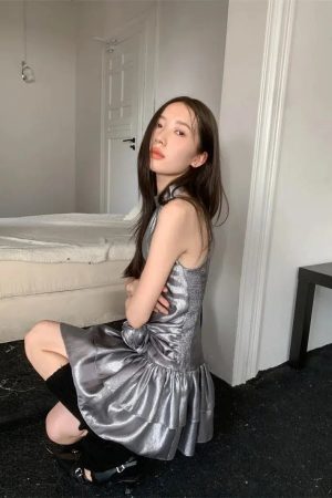 Metallic Mini Dress