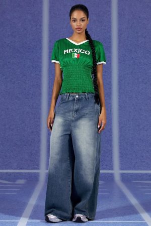 Mexico Ruched Jersey Top