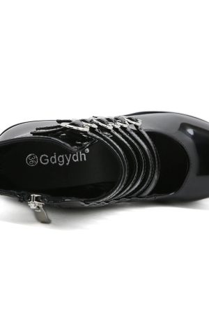 Multi Strap Platform Heels