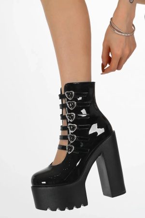 Multi Strap Platform Heels