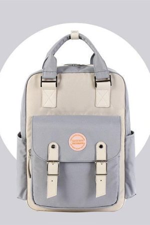 Multicolor Pastel School Backpack
