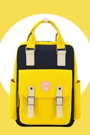 Multicolor Pastel School Backpack