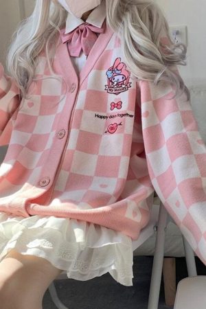 My Melody Buttoned Pink Cardigan
