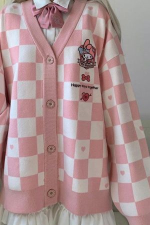 My Melody Buttoned Pink Cardigan