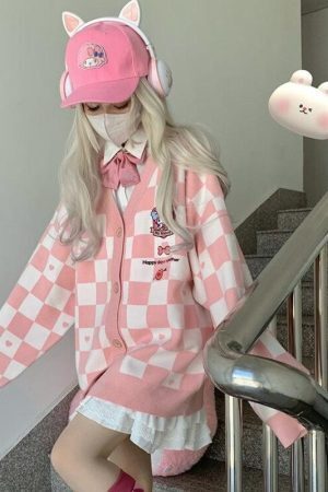 My Melody Buttoned Pink Cardigan