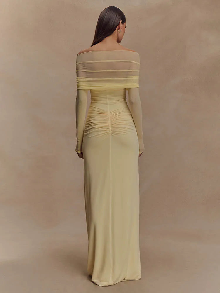 Off Shoulder Cut Out Maxi Dress Off Shoulder Cut Out Maxi Dress