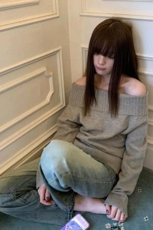 Off Shoulder Sweater