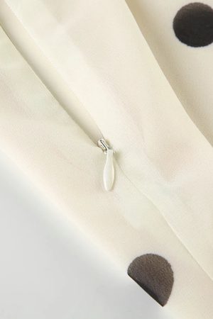 Old Money Polka Dot Midi Skirt