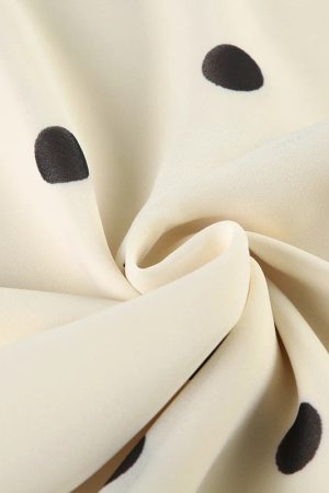 Old Money Polka Dot Midi Skirt