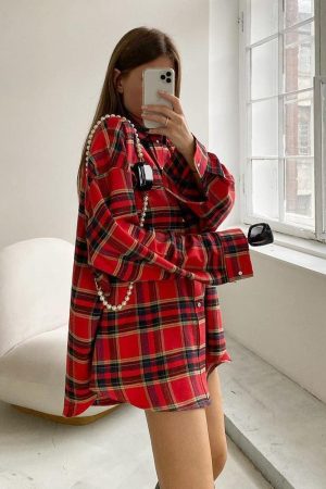 Oversized Plaid Shirt
