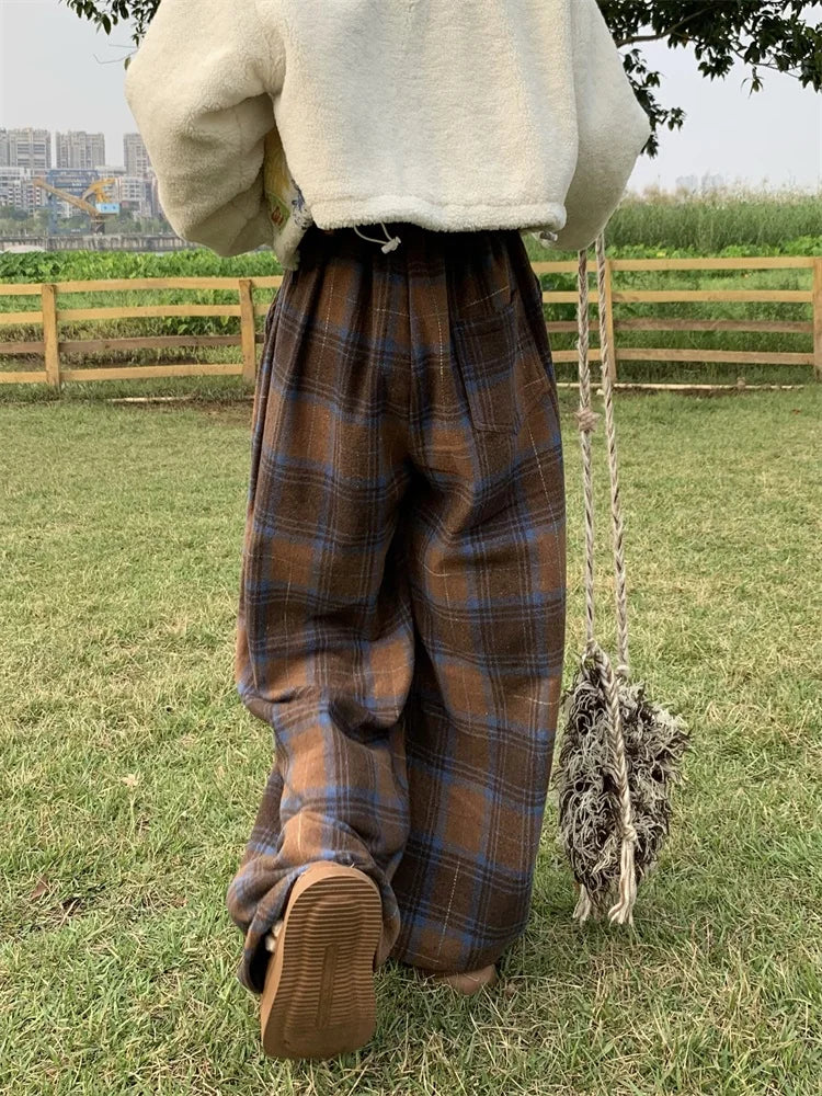Oversized Plaid Sweatpants Oversized Plaid Sweatpants