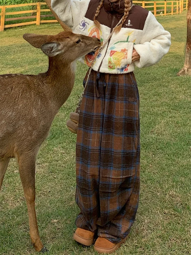Oversized Plaid Sweatpants Oversized Plaid Sweatpants