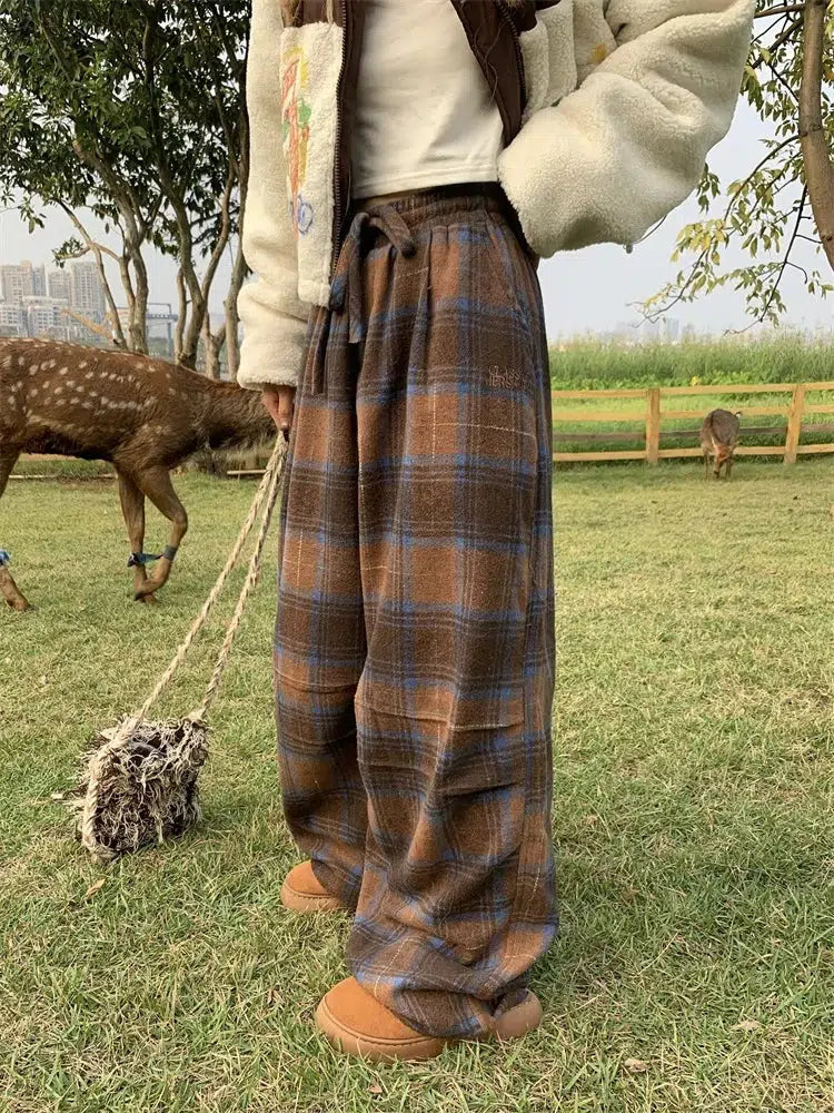 Oversized Plaid Sweatpants Oversized Plaid Sweatpants