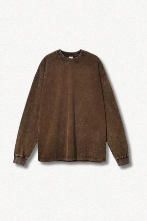 Oversized Washed Basic Tee