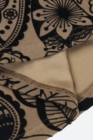 Paisley Cut Out Mini Dress