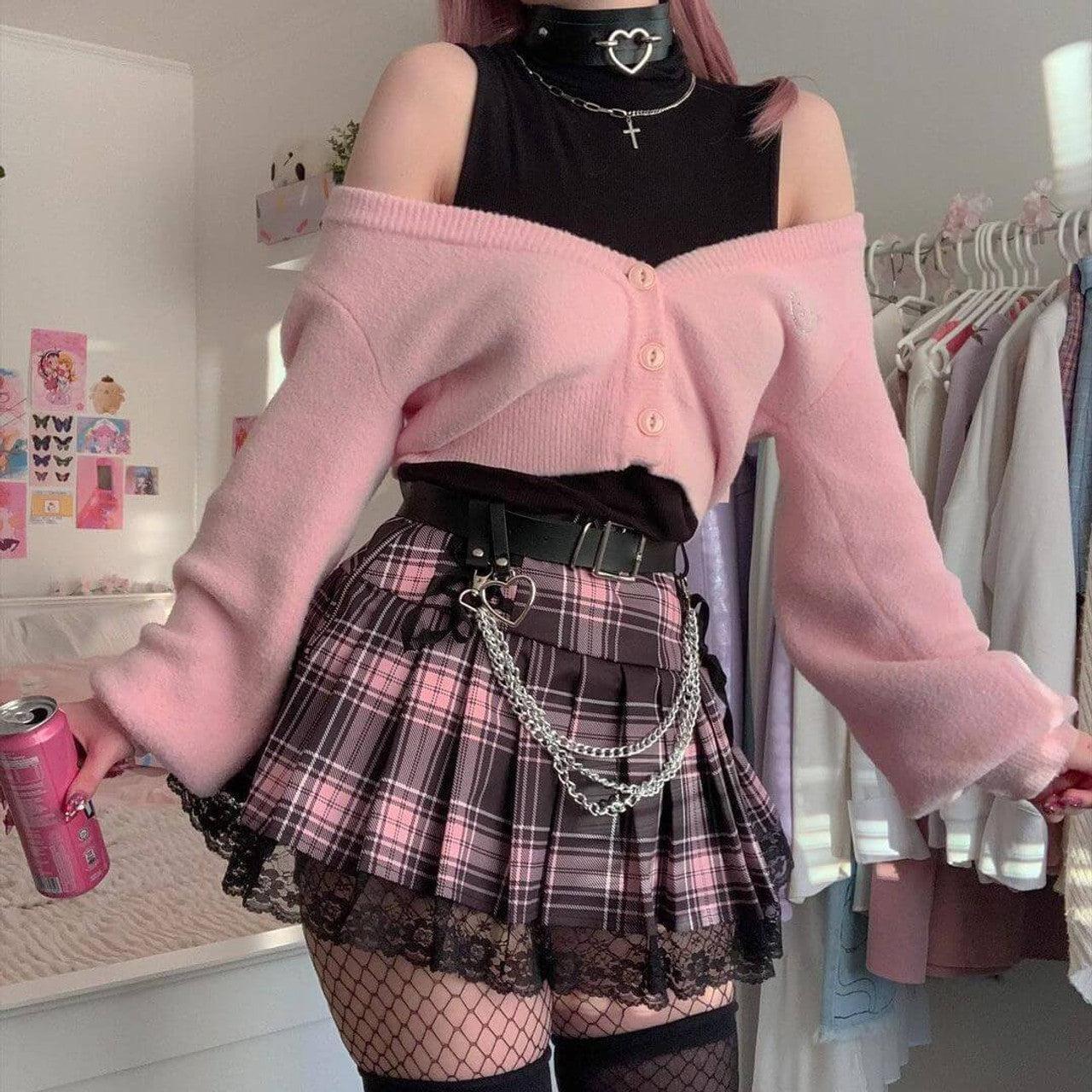 Pastel Goth Pleated Mini Skirt Pastel Goth Pleated Mini Skirt