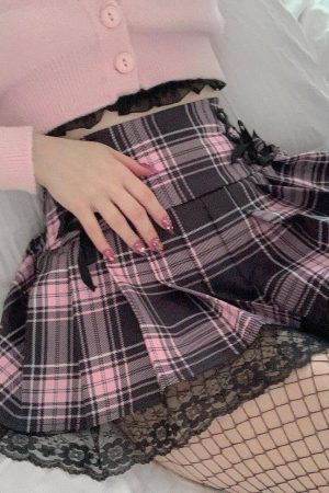 Pastel Goth Pleated Mini Skirt