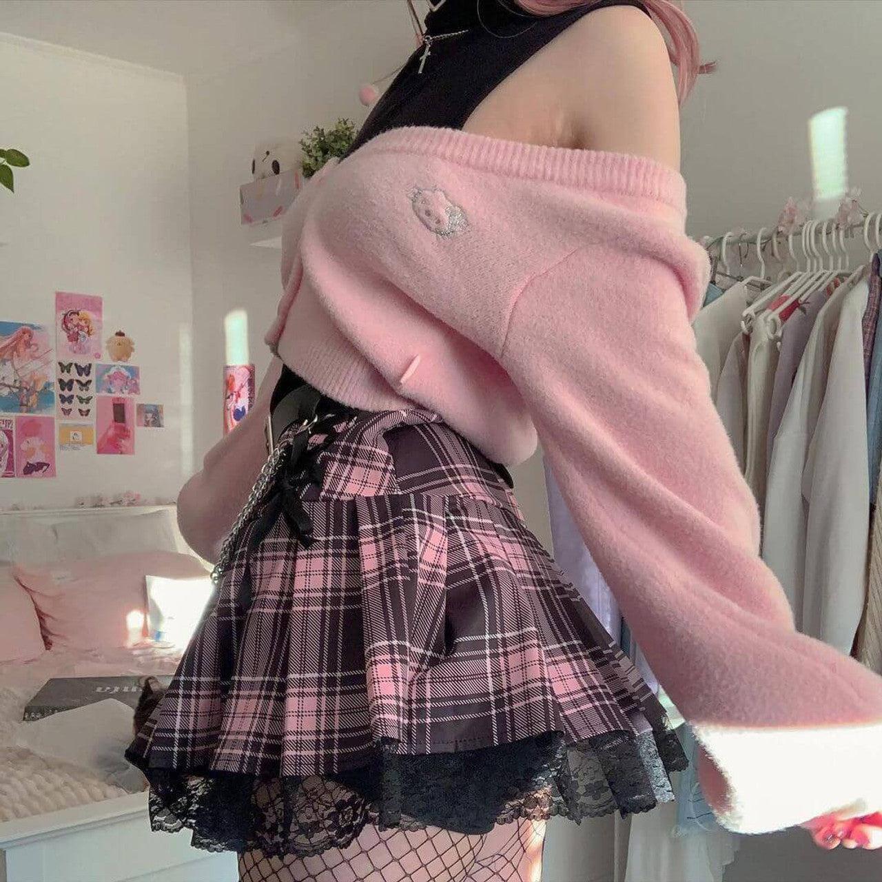 Pastel Goth Pleated Mini Skirt Pastel Goth Pleated Mini Skirt