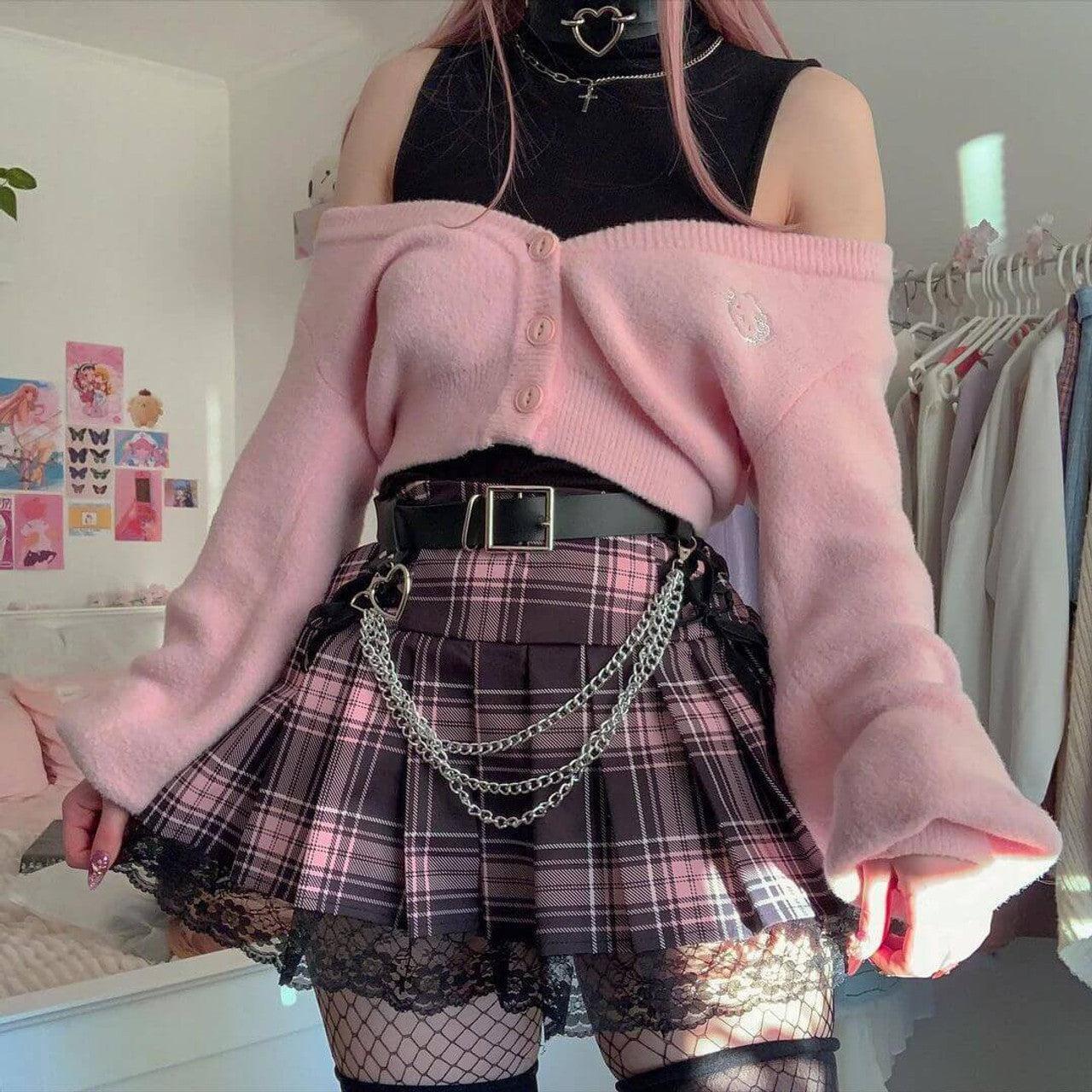 Pastel Goth Pleated Mini Skirt Pastel Goth Pleated Mini Skirt